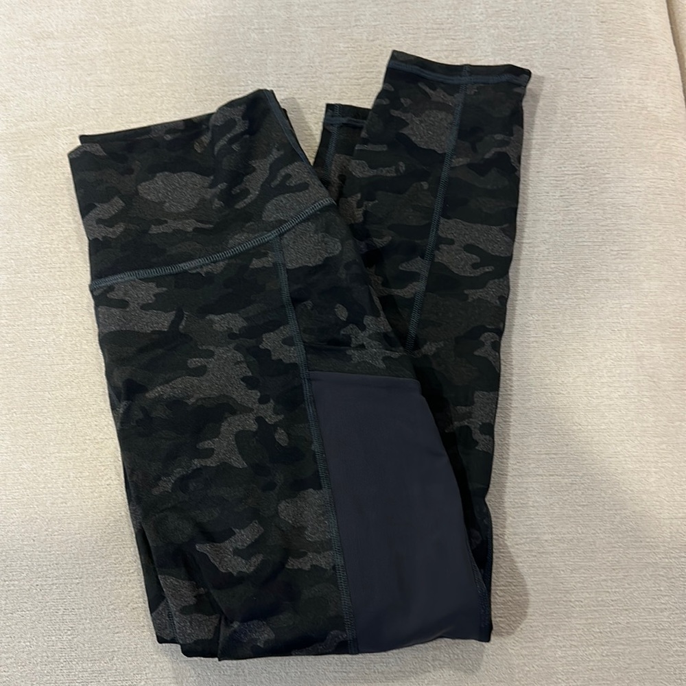 Never Worn Fabletics Powerhold Camo Capris